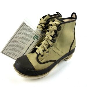 Hodgman Lakestream Boots 10 Mens Lace up Canvas Fishing Bootie Brand New